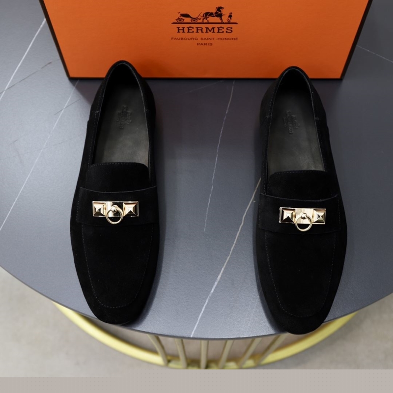 H**mes leather shoes